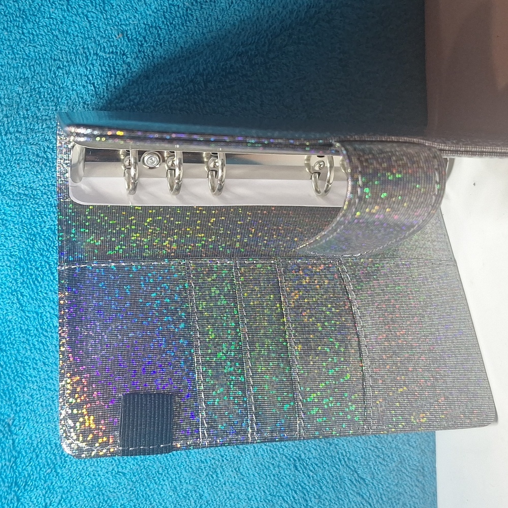 A6 Personal Notebook Binder - Binder 6 Ring, A6 Planner, Silver Rings - Picture 3 of 10